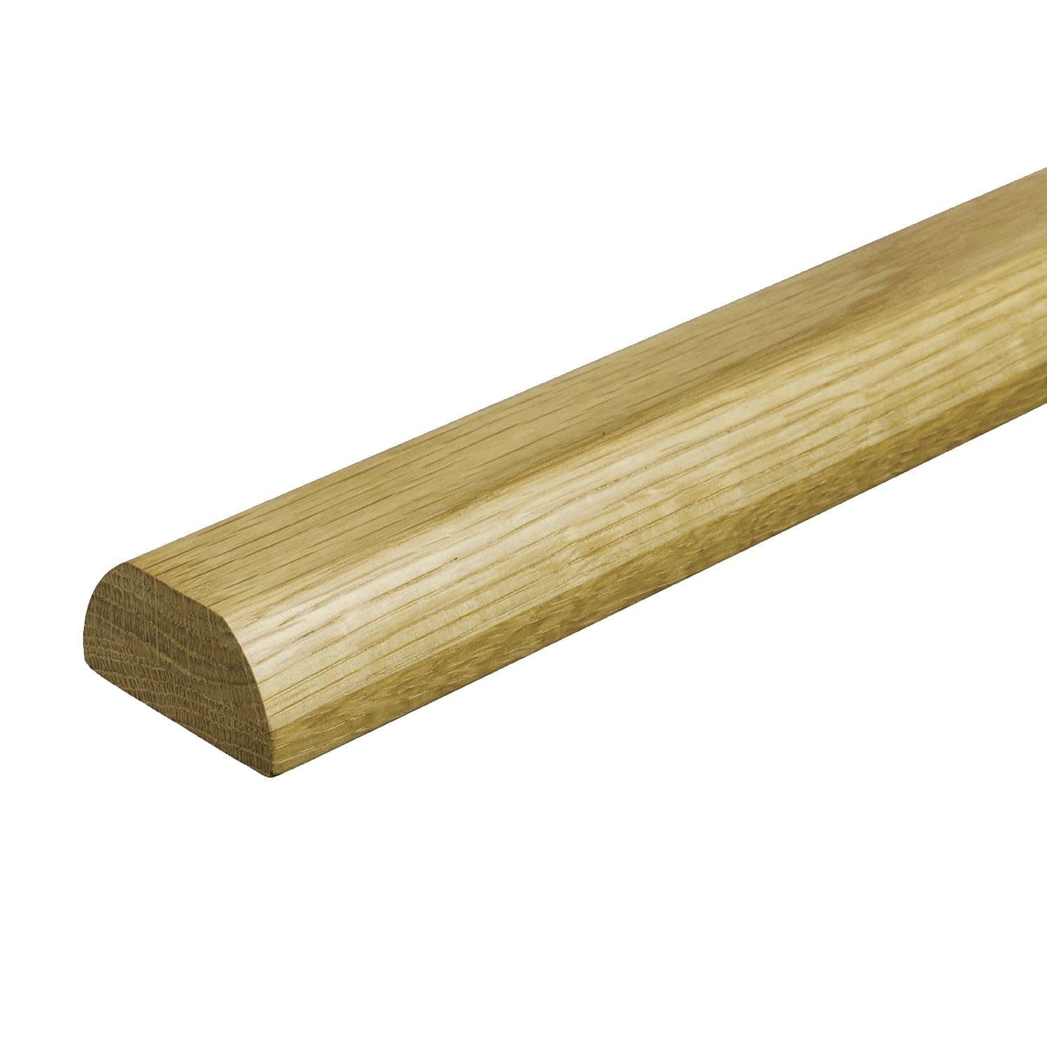 Oak Base Rails Fusion White Oak Baserail Pre-Finished for Glass or Spindle