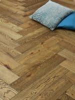 Hardwick Herringbone Oak Flooring 15x120mm Brushed & UV-Oiled H1012A