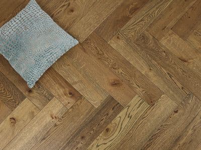 Hardwick Herringbone Oak Flooring 15x120mm Brushed & UV-Oiled H1012A