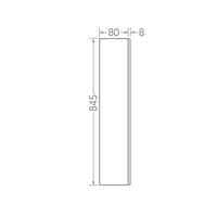 Immix Landing Infill Return  Glass Panel 8x80x845mm