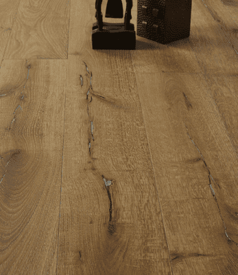 Lock Morar Rustic Oak Flooring 14x190mm Smoked, Limed & White Oiled