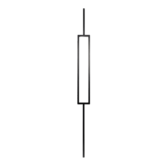 Matt Black Metal Spindle Baluster 12.5x1117mm Rectangle