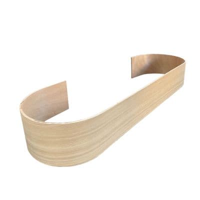 Oak Bullnose Curtail Stair Riser Double Go Double End 457x1440mm