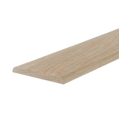 Oak Flat Strip Bead Solid (7mm x 80mm) Double/Two Round Edge