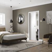 Palermo Internal Door White Primed Fire Door FD30 by XL Joinery