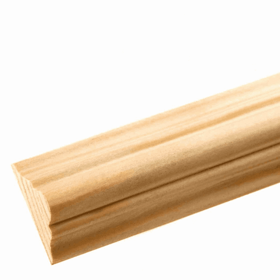 Pine Double Astragal Decorative Moulding 12x34x2400mm