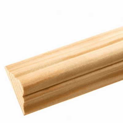 Pine Double Astragal Decorative Moulding 15x33x2400mm