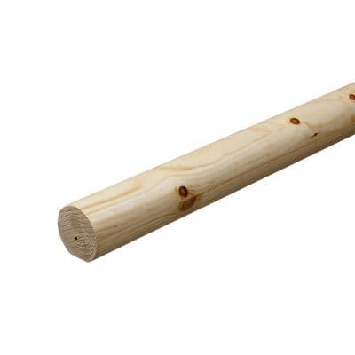 Pine Fusion Mopstick Round Handrail Pre-Finished