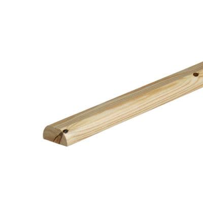 Pine Fusion Round Baserail Pre-Finished