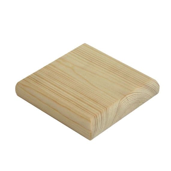 Pine Newel Post Cap for 115mm Full Newels 135x135mm