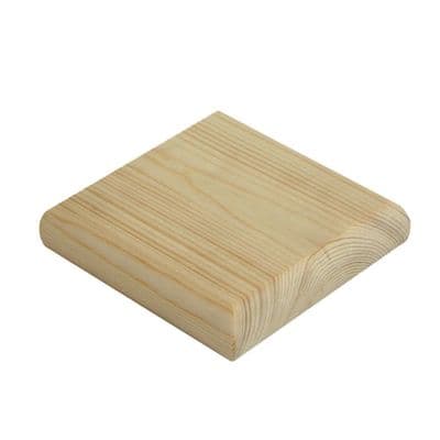 Pine Newel Post Cap for 90mm Full Newels 110x110mm