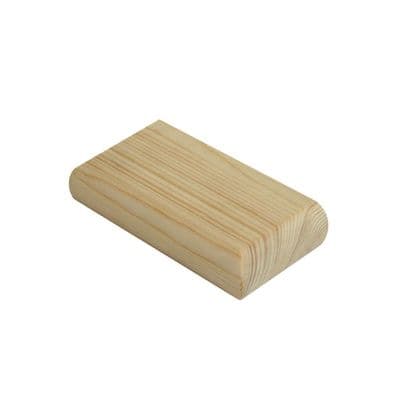 Pine Newel Post Cap for 90mm Half Newels 55x110mm