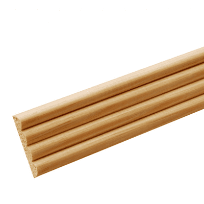 Pine Reed Decorative Moulding 6x34x2400mm