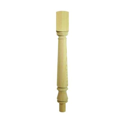Pine Trademark Top & Bottom Newel Turn Post 90x90x725mm