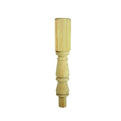Pine Trademark Winder Newel Turn Post 90x90x494mm