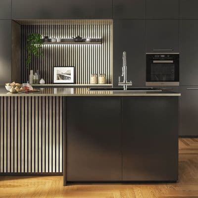 Slat Wall Strip 13x25x2400mm Walnut (WPKT17) Pack of 4