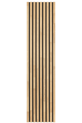 Solid Oak Acoustic Slat Wall Panel Lacquered Prime Oak