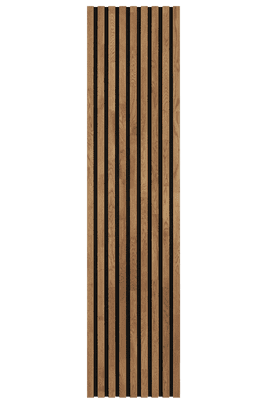 Solid Oak Acoustic Slat Wall Panel Oiled Walnut