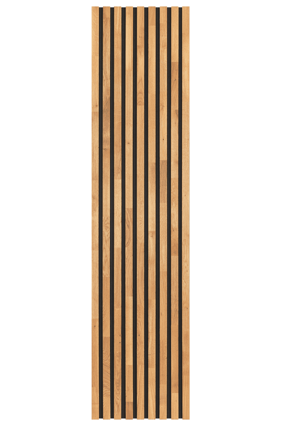 Solid Oak Acoustic Slat Wall Panel Rustic Oiled Rustic Oak