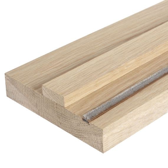 Solid Oak Door Liner Set FD30 Internal (220mm) With Stops