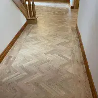 Solid Oak Herringbone Flooring 22x70x280mm Rustic Grade H1001A