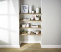 Solid Oak PAR Shelf Board 25x250mm Square Edge