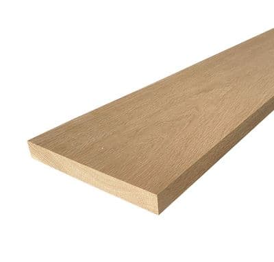Solid Oak PAR Window Board 20x145mm Square Edge