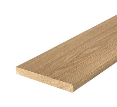 Solid Oak PAR Window Board 25x145mm Bullnose