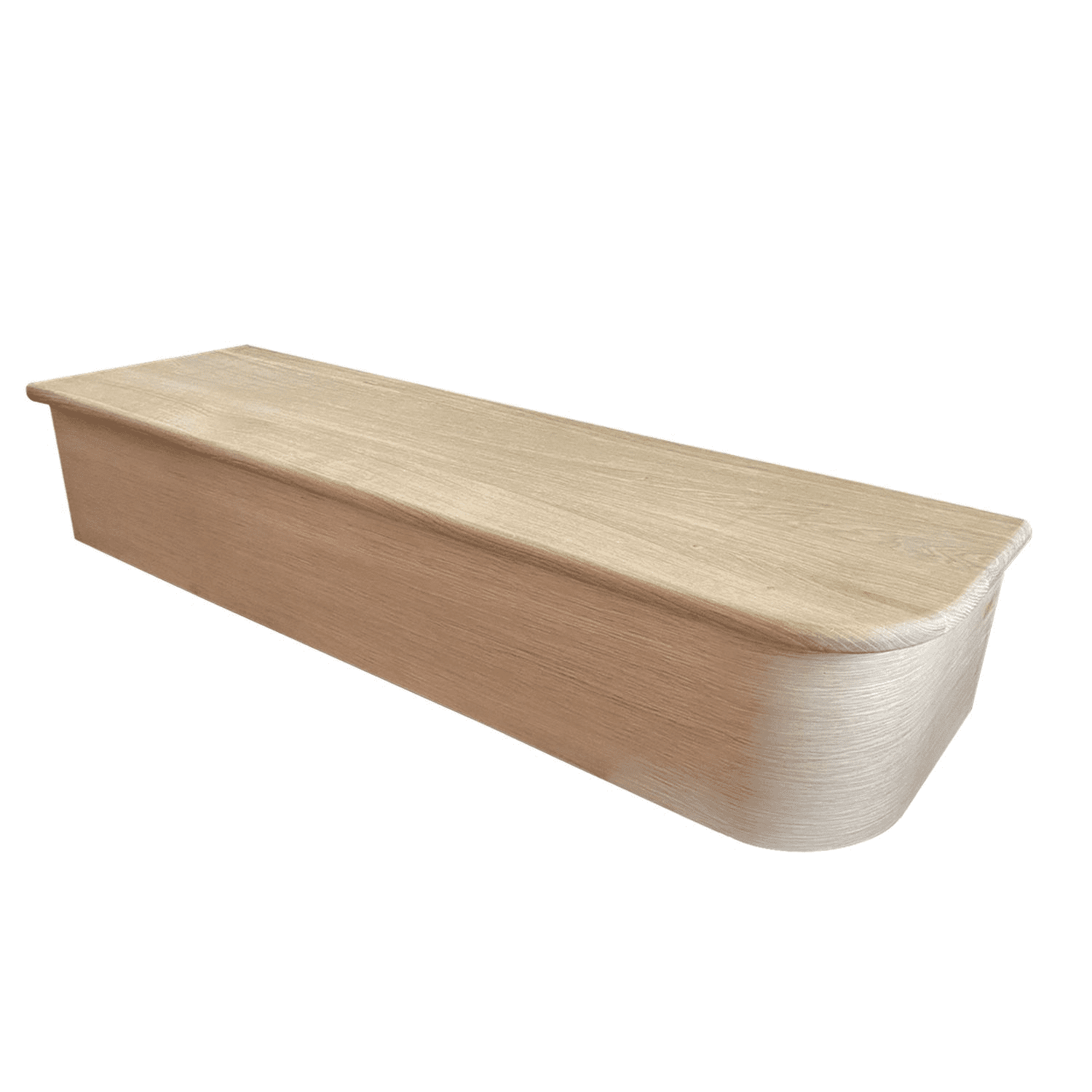 Solid Oak Right Hand Bullnose Stair Tread & Riser Cladding Kit ...