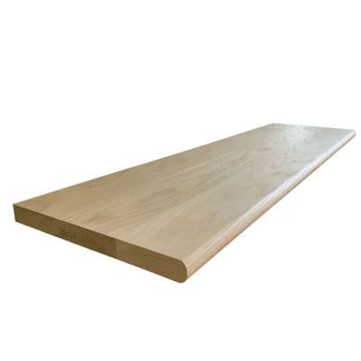 Solid Oak Stair Tread Un-Grooved 22x270x1500mm