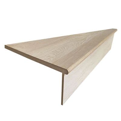 Solid Oak Stair Winder Tread Cladding Kit 22x520x1000mm