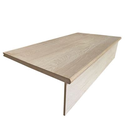 Solid Oak Staircase Landing Tread Cladding Kit 22x1000x1500mm
