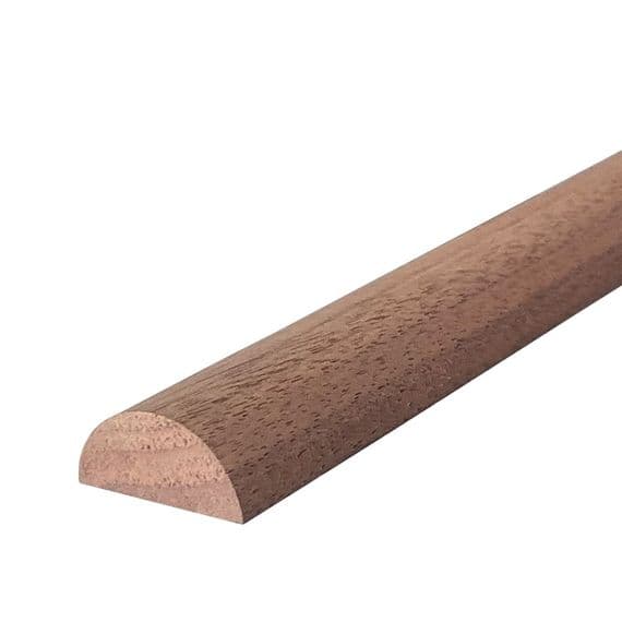 Half Rounded Panel Solid Walnut 12 5x25mm Half Round Decorative Moulding Bead