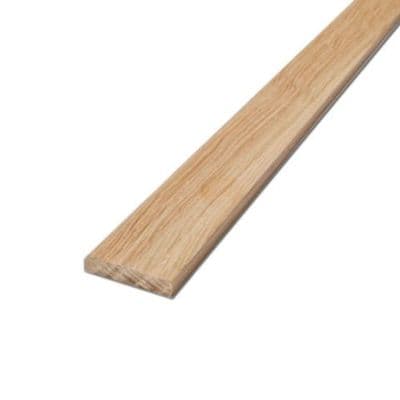 Solid White Oak 0.9m Flat Edge Beading 5x18mm PSE (Pack of 10)