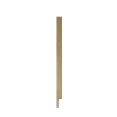 Solid White Oak 1.0m Spigot Half Newel Post 43x90mm Square Edge