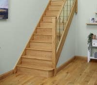 Solid White Oak 1.2m Newel Post Cladding Kit for 90mm Newels