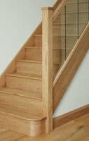 Solid White Oak 1.2m Newel Post Cladding Kit for 90mm Newels