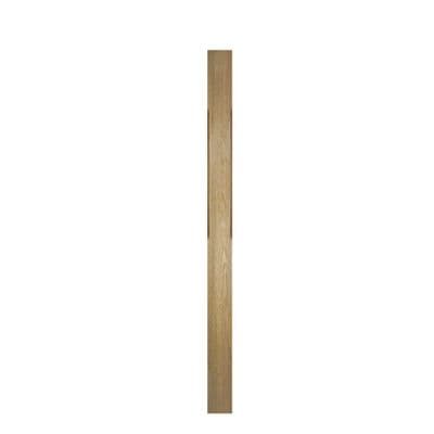 Solid White Oak 1.5m Full Newel Post 90x90mm Stop Chamfered