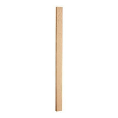 Solid White Oak 1.5m Half Newel Post 55x115mm Square Edge