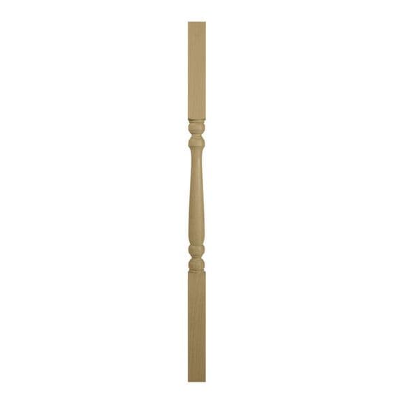 Solid White Oak 1100mm Colonian Spindle Baluster 41x41mm