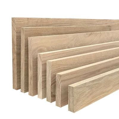 Solid White Oak 20x250mm PAR Planed All Round Lineal Metre