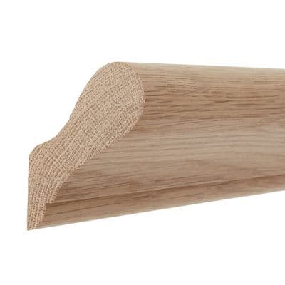 Solid White Oak 4.2m Pigs Ear Handrail Wall Mounted