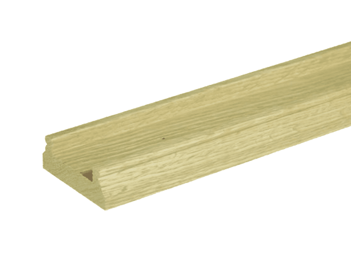 Oak Base Rails Solid White Oak Classic Base Rail 41mm Groove with Fillet Strip