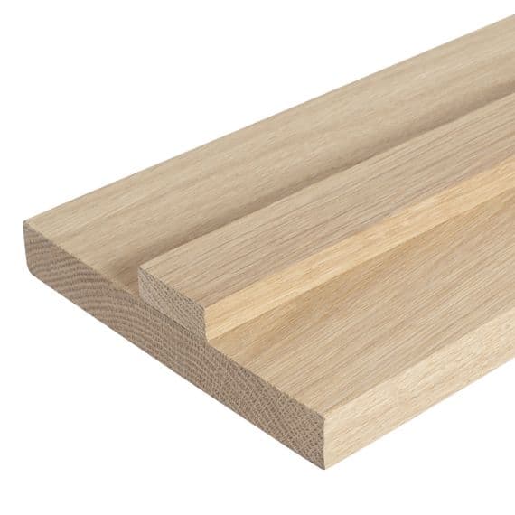 Solid White Oak Door Liner Set Internal (108mm) With Stops