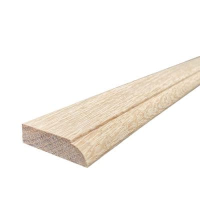 Solid White Oak Door Stop Lath Bead  Ovolo 12x32x1000mm