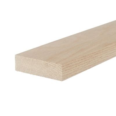 Solid White Oak Door Stop Lath Bead Square Edge 12x44x2100mm