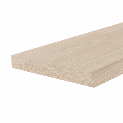 Solid White Oak Door Threshold 1-Round Edge 15x40mm