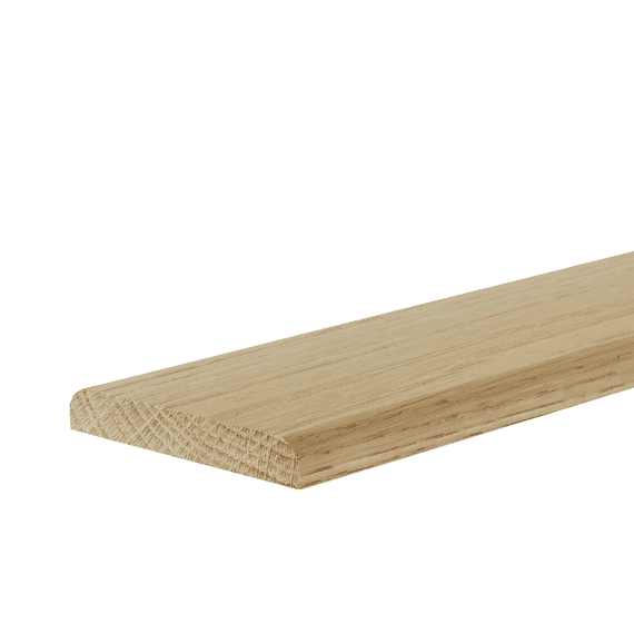 Solid White Oak Door Threshold 2-Round Edges 15x40mm