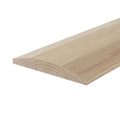 Solid White Oak Door Threshold Double Bevel Edge 15x125mm