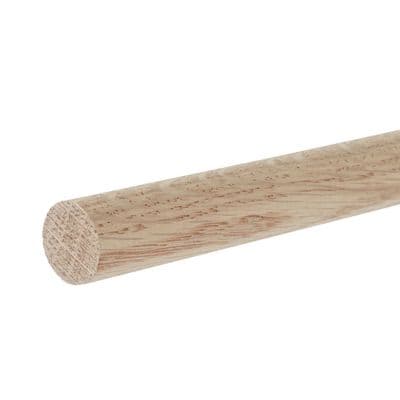Solid White Oak Dowel Beading 30mm O/D